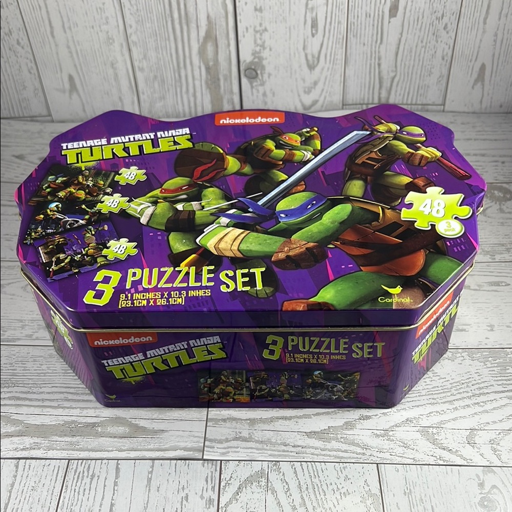 Nickelodeon TMNT Purple and Green Puzzle Game Set